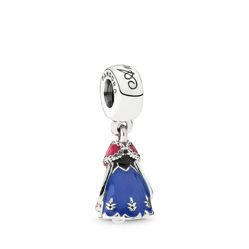 Pandora Australia Disney Anna's Dress Dangle Charm - Sterling Silver | FZPRKO134